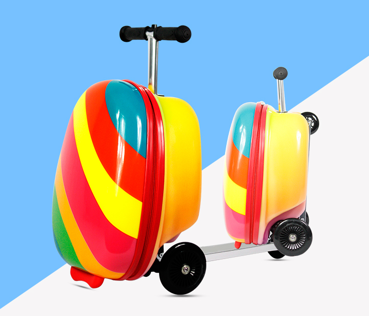 Kids Ride On Suitcase Scooter - Tas Koper Skuter Anak, Koper Trolley