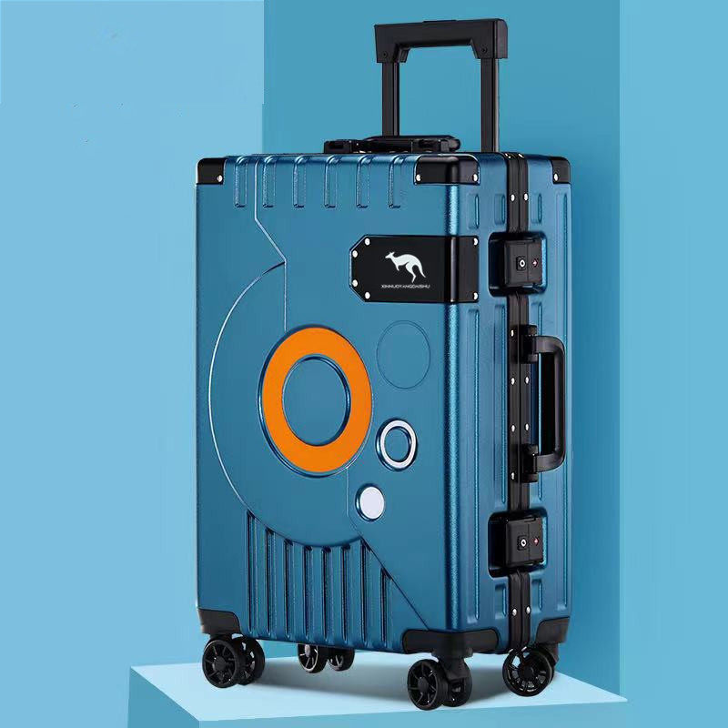 Spinner Wheel Rolling Suitcase 20 Inch - Koper Berbingkai Aluminium untuk Pria dan