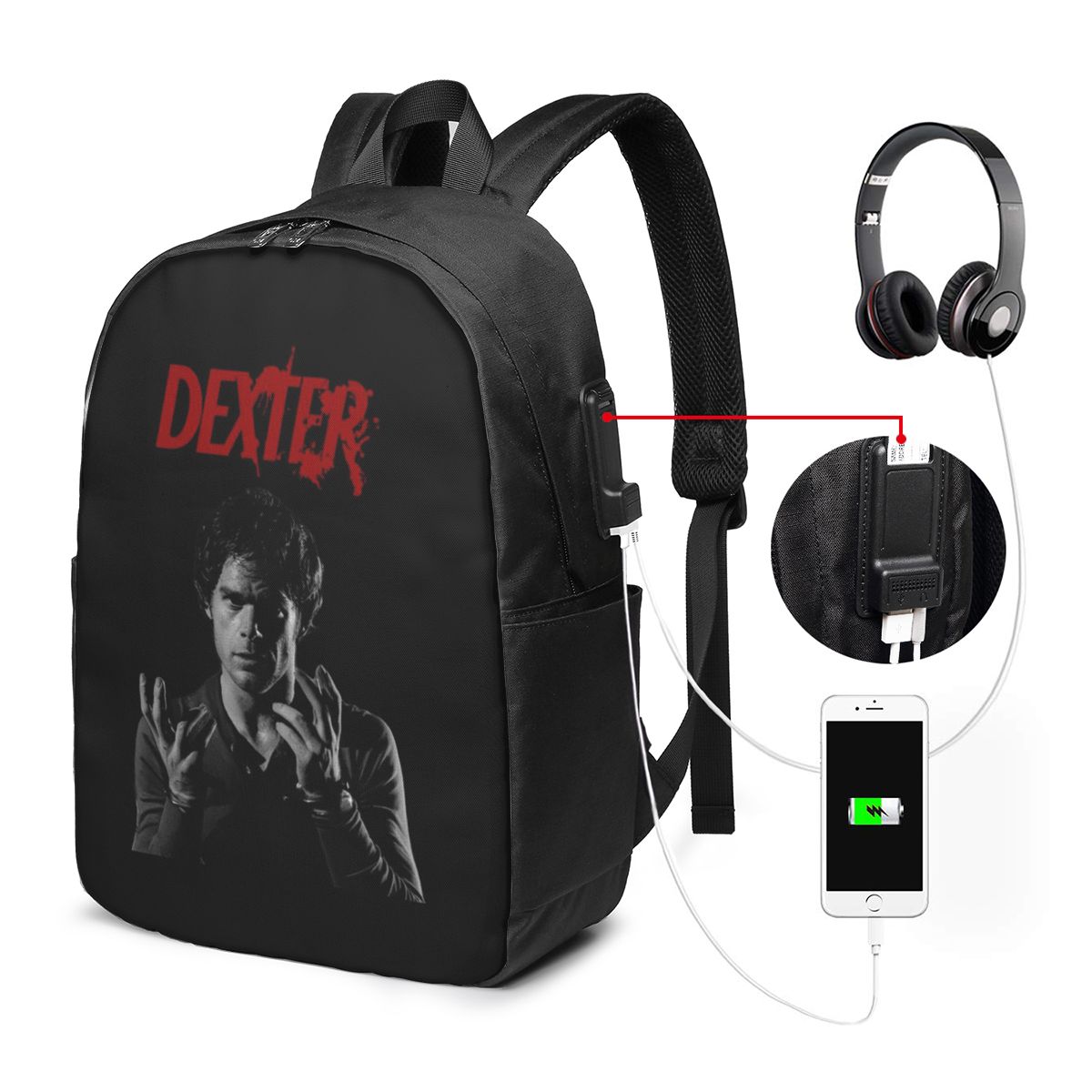 Backpacks - Tas Ransel Film Dexter Morgan Tas