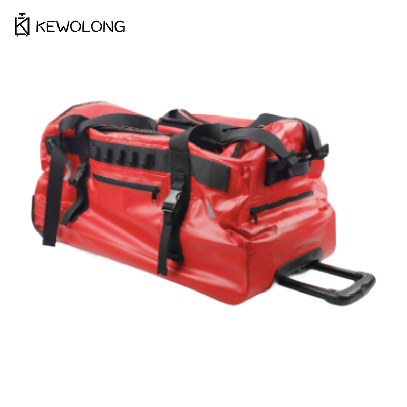 Foldable Rolling Luggage Bag - Tas Duffel Besar Tahan Air PVC