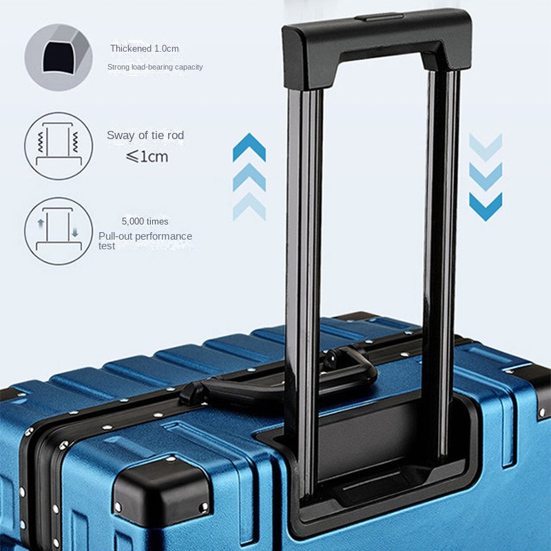 Koper Berbingkai Aluminium unt - Spinner Wheel Rolling Suitcase 20 Inch ulasan dan harga
