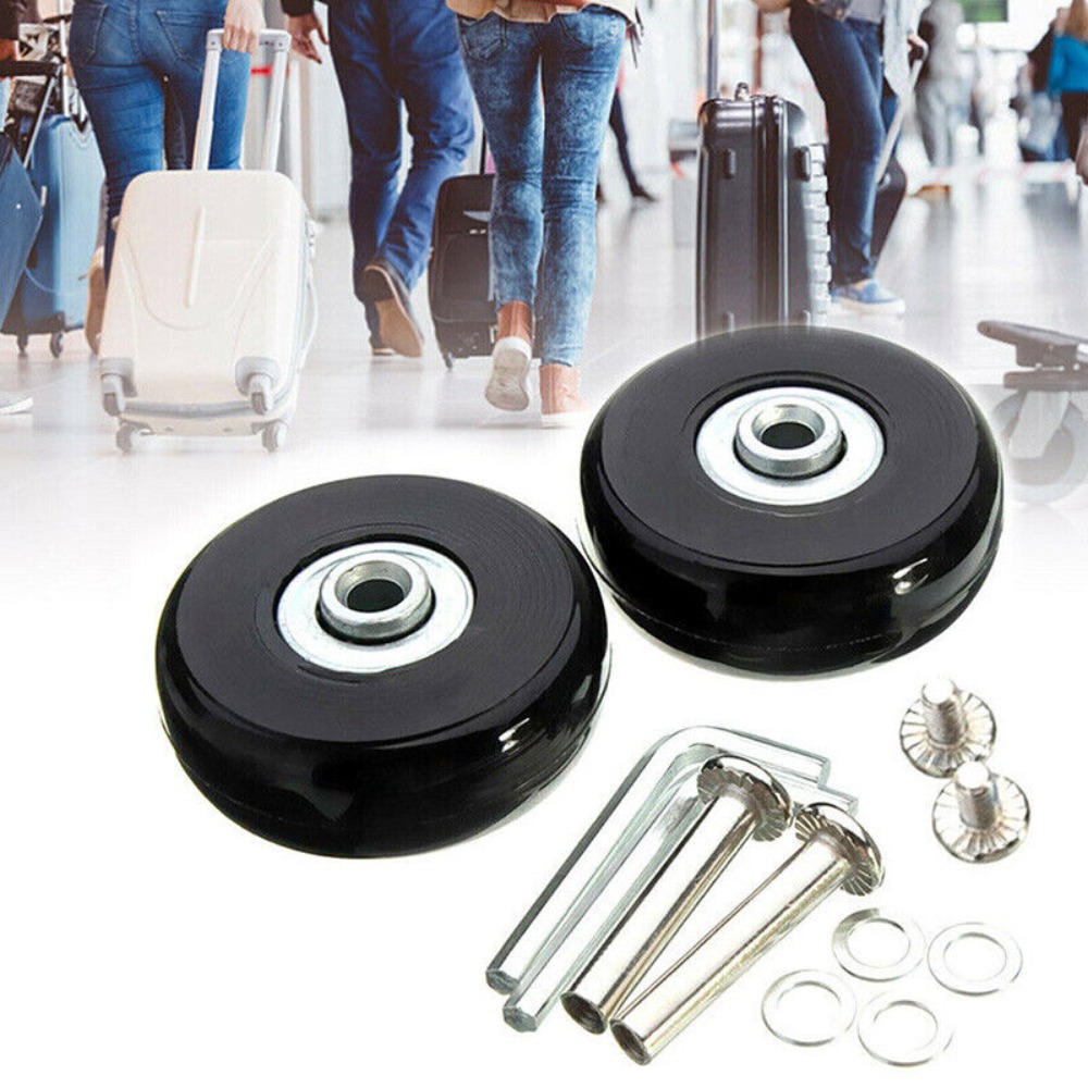 2/4pcs 57-59MM Roda Geser Peng - Silent Replacement Luggage Wheels ulasan dan harga