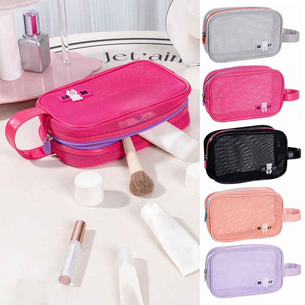 Tas Rias Berbahan Jaring yang  - Cosmetic Bags ulasan dan harga