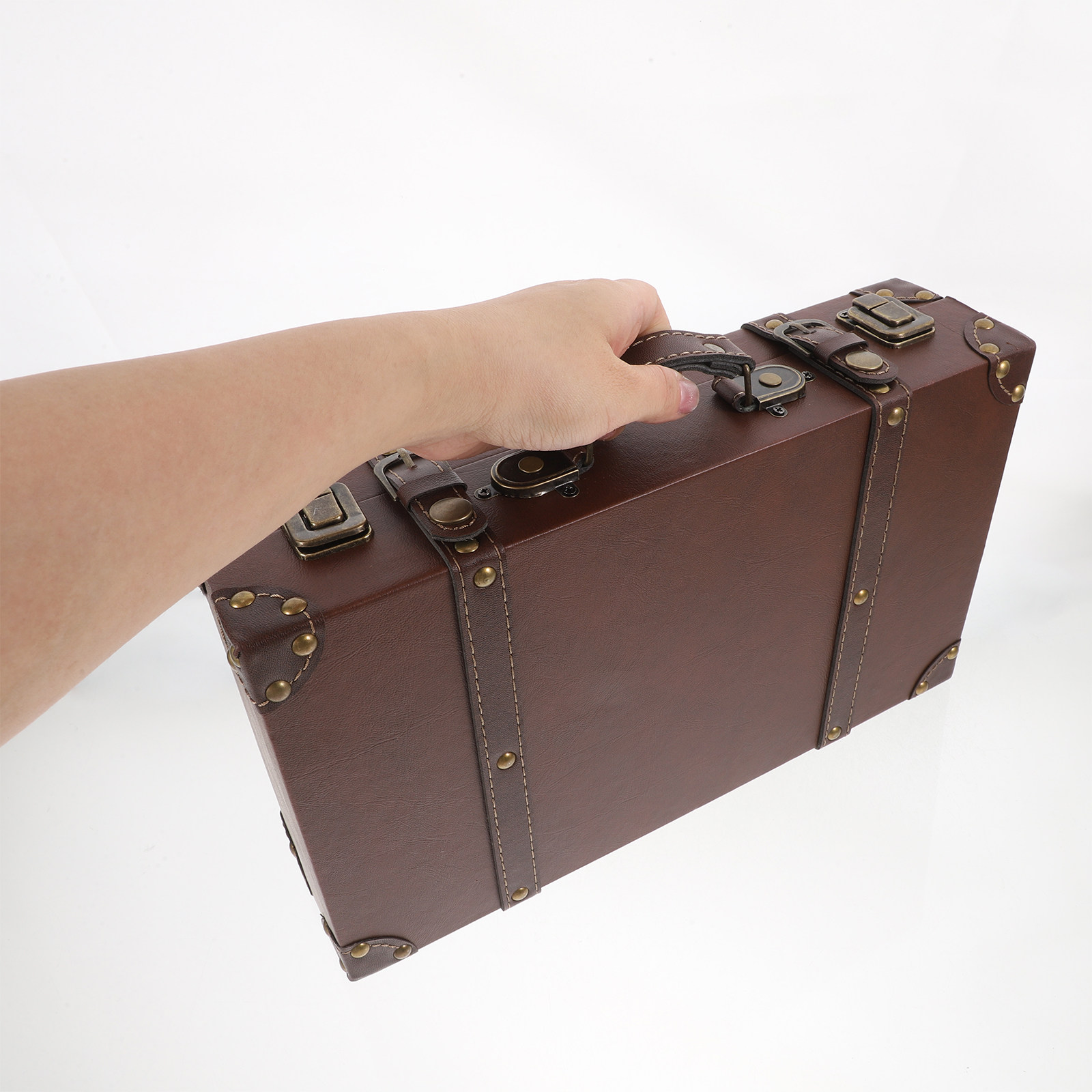 Koper Klasik Bergaya Inggris,  - Retro Vintage Trunk Suitcase ulasan dan harga