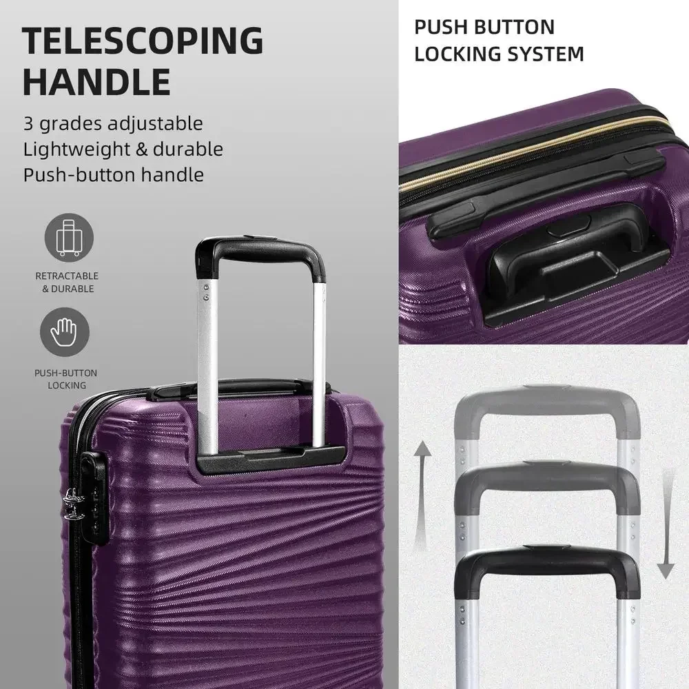 Set Koper dengan 5 Bagian, Can - Expandable Hard Shell Luggage Set ulasan dan harga