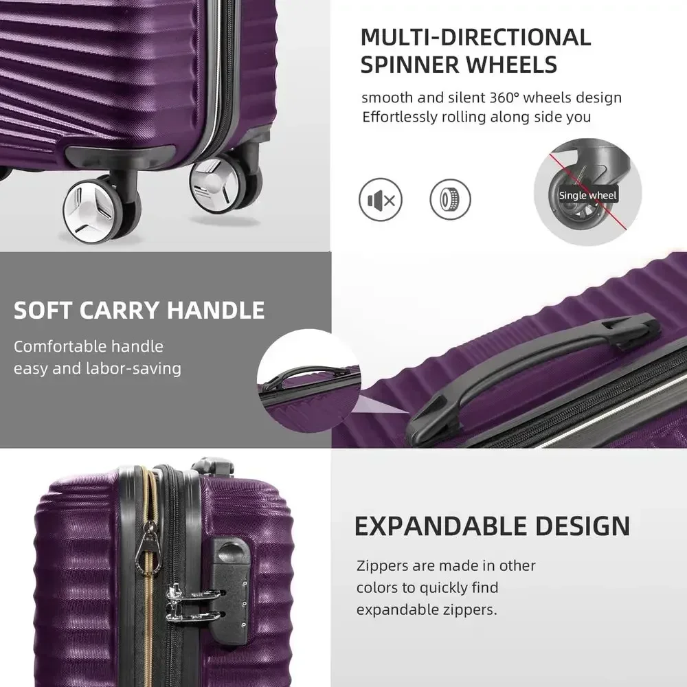 Set Koper dengan 5 Bagian, Can - Expandable Hard Shell Luggage Set ulasan dan harga
