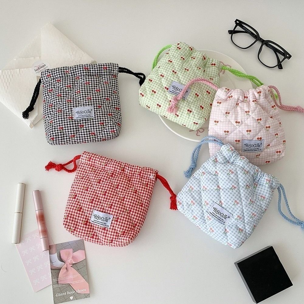 Tas Serut Cherry Baru, Tas Ser - Cosmetic Bags ulasan dan harga