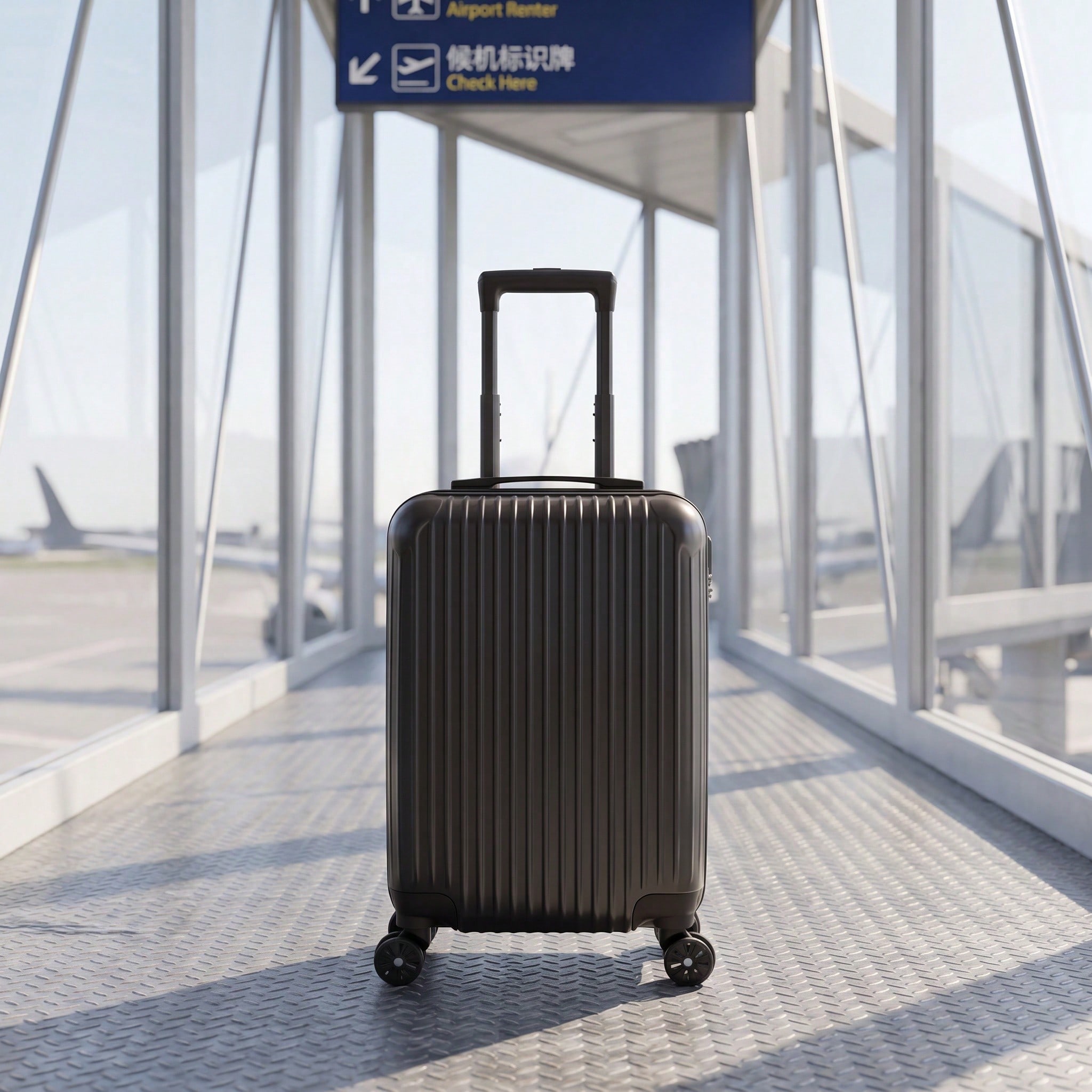 Koper Perjalanan ABS dengan Ca - Spinner Wheel Rolling Suitcase 20 Inch ulasan dan harga