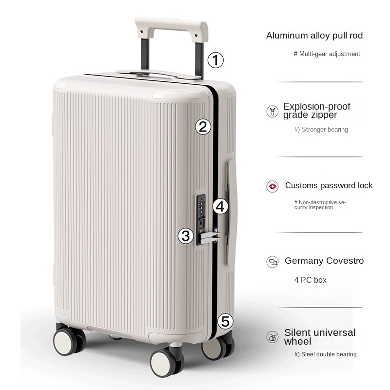 Koper Troli 20 inci, Koper Rin - Cabin Size Lightweight Travel Trolley ulasan dan harga