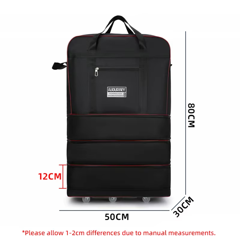Tas Travel Beroda Lipat Unisex - Foldable Rolling Luggage Bag ulasan dan harga