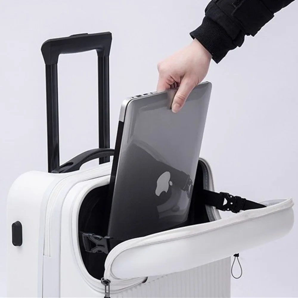 Casing Troli Tutup Terbuka Dep - Front Opening Laptop Luggage 24 Inch ulasan dan harga