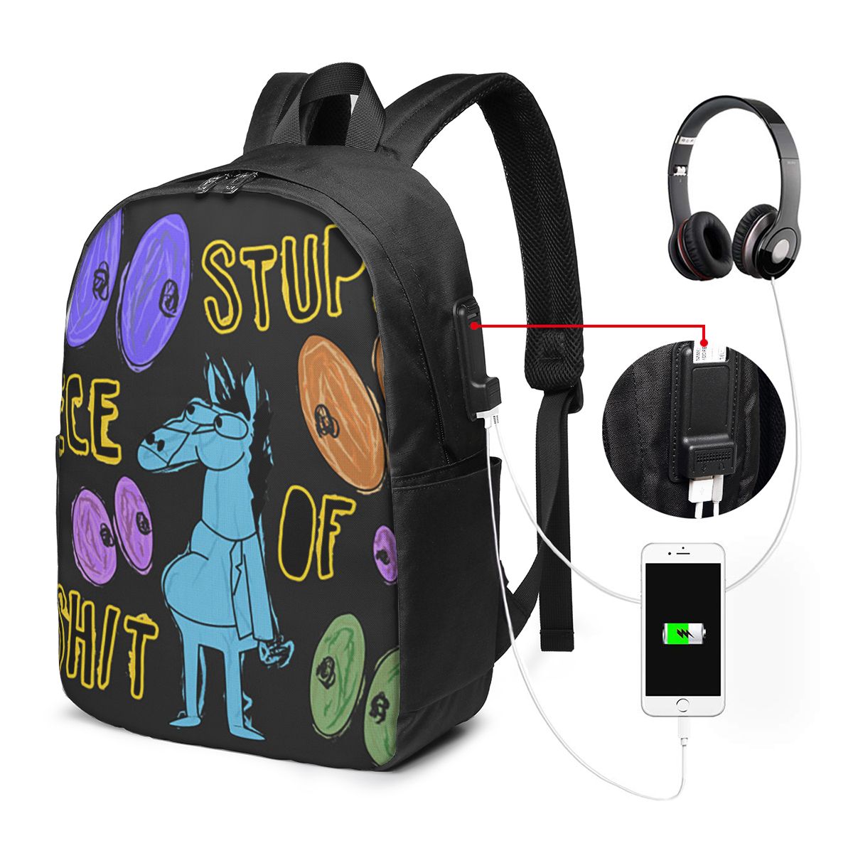 Kartun Bojack Horseman Stupid  - Backpacks ulasan dan harga
